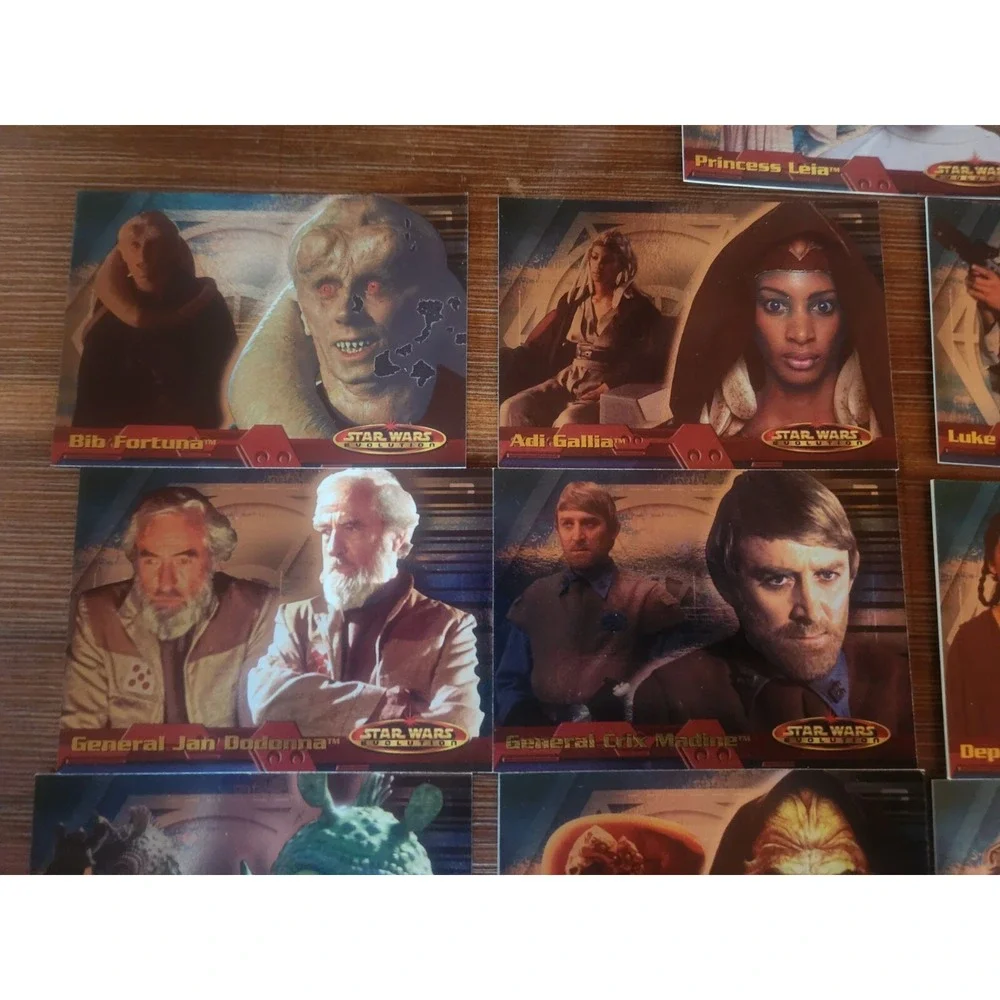 lot of 21 topps star wars evolution 2001 Leia Luke Skywalker Mace Windu Watto‎ - Picture 3 of 8